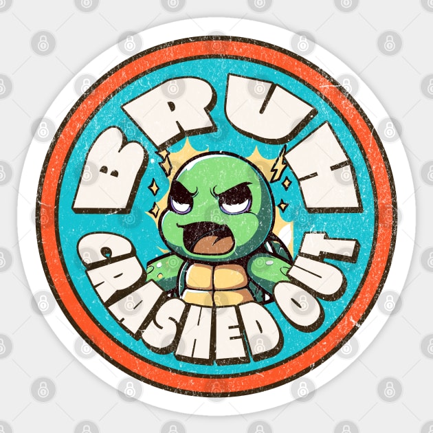 Bruh Crashed Out Gen Alpha Slang Words Funny Crash Out Sticker by Yesteeyear